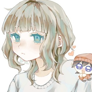 暖かい印象でシンプルなサムネイル、一枚絵などを描きます