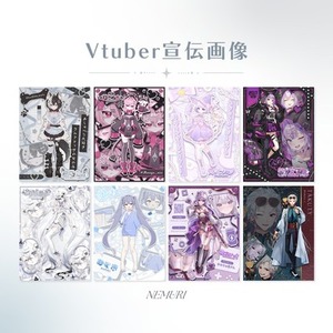 世界観を大切にしたVTuber宣伝画像を制作します⟡