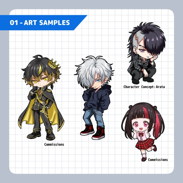Custom Male Character Chibi Artの商品画像2枚目