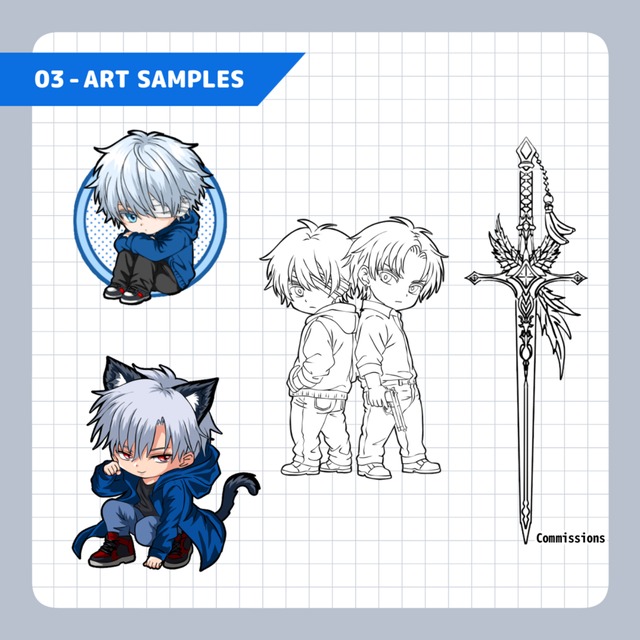 Custom Male Character Chibi Artの商品画像4枚目