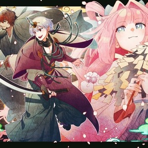 和風一枚絵