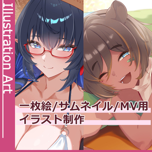 Vtuber、ライバー、OC向けの一枚絵制作✨✨