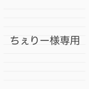 ちぇりー様専用