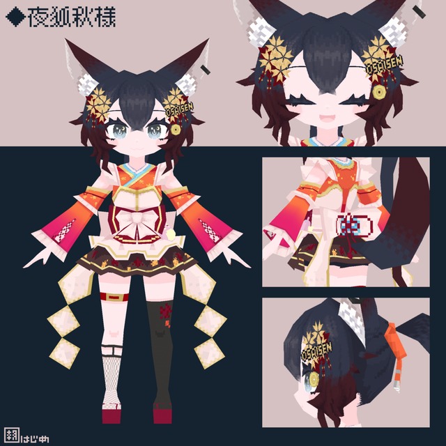 Low-Poly Character Modeling (3DVtuber)の商品画像4枚目