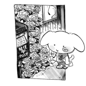 ポストカード風イラスト制作