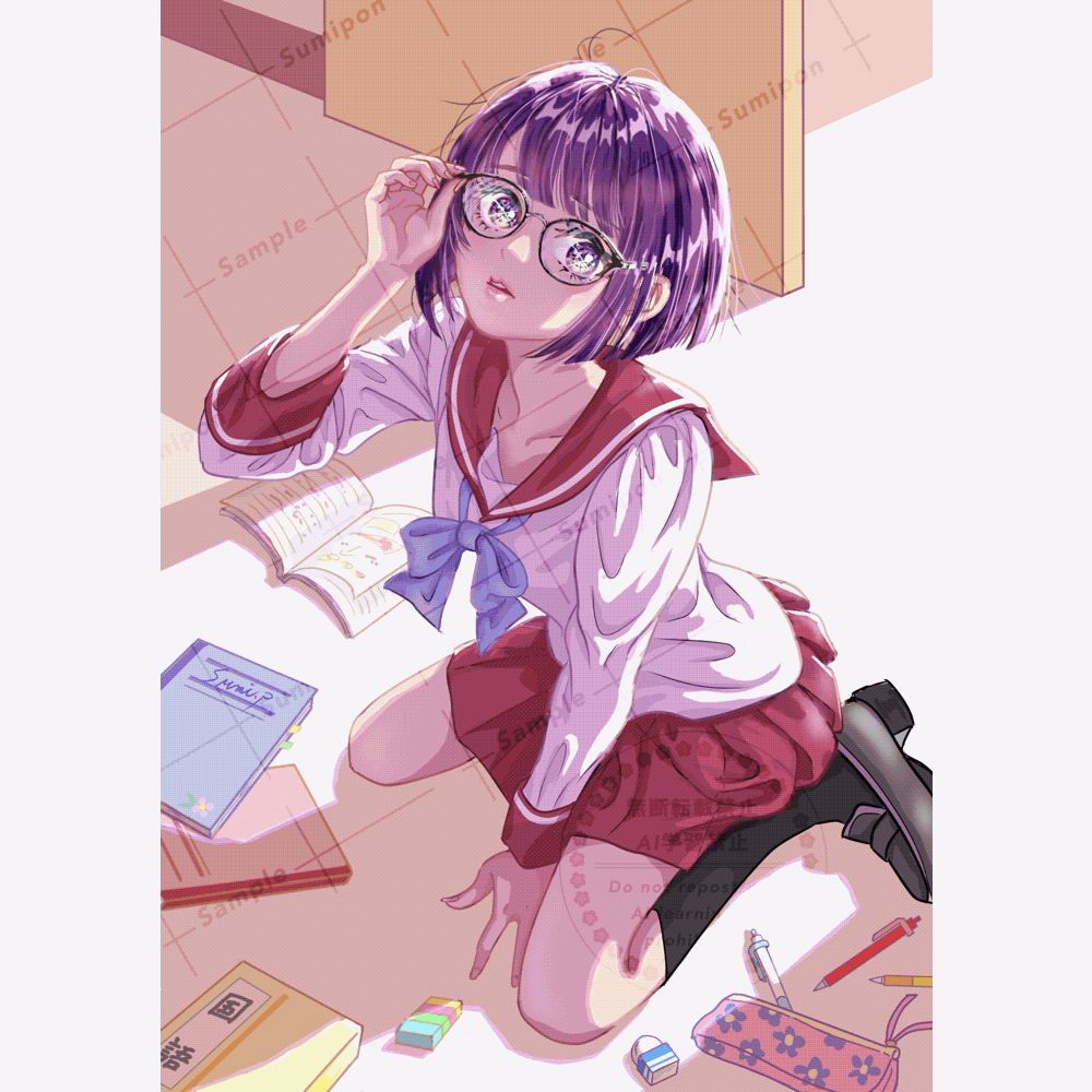 ハッと目を引く綺麗可愛い女の子イラストを厚塗りで描きます