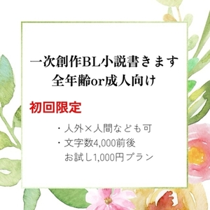 【最短2日以内納品可】初回限定お試し執筆