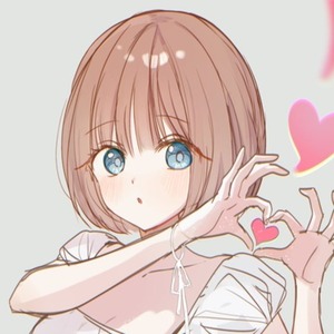 女の子のバストアップアイコンを描きます