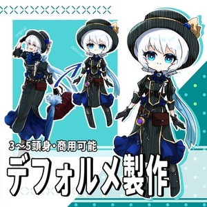 デフォルメイラスト制作