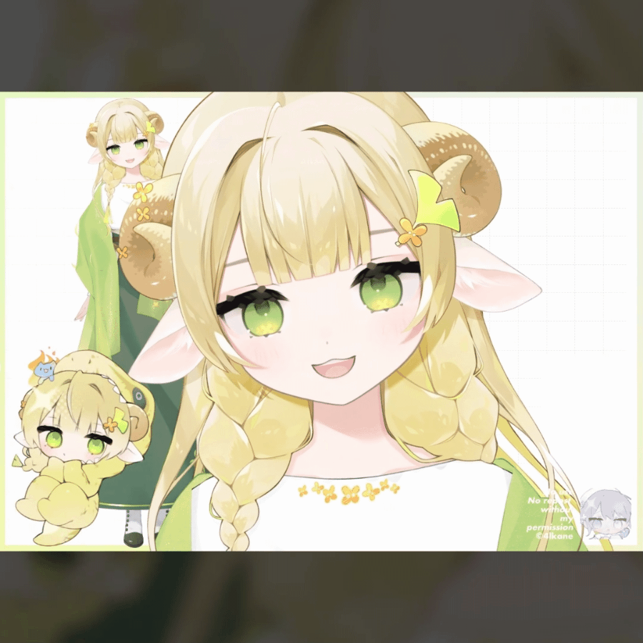 【VTuberモデル】パーツ分け立ち絵【CH収益化込み】