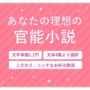 【2000文字～】理想の官能小説お書きします