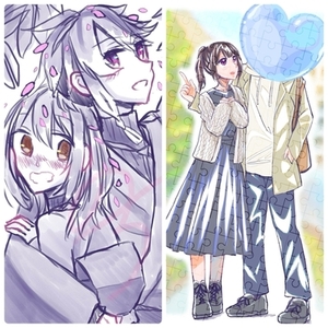 ツートーン風/簡易　挿絵イラスト描きます！【夢絵◯】