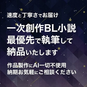 お急ぎで成人向けBL小説執筆 納期短めプラン