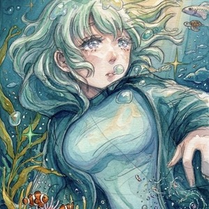 コピックと水彩画の温かみがあるSNSアイコン描きます