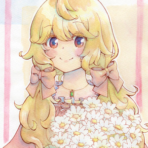 透明水彩でふんわり女の子を描かせていただきます