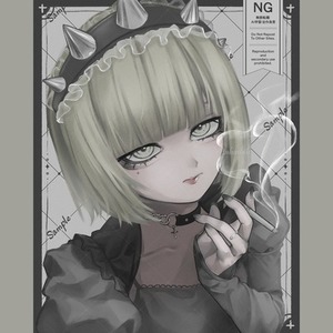 ダークでアンニュイな儚い厚塗り一枚絵を描きます