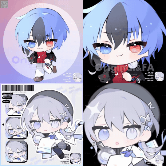 動くデフォルメイラスト【CH収益化込み】