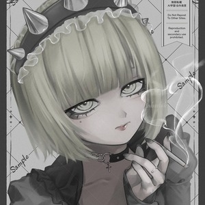ダークでアンニュイな儚い厚塗り一枚絵を描きます