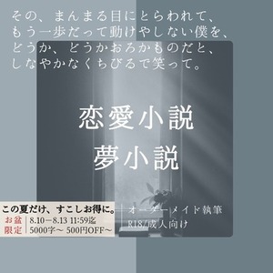 【期間限定値引き】【R18版】&ldquo;感情&rdquo;を描く恋愛小説（心理描写重視）