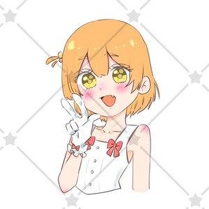 もちもちふわふわ女の子イラスト