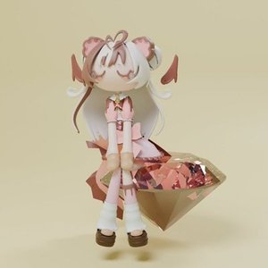 まるでお人形!!3Dイラストを作成します