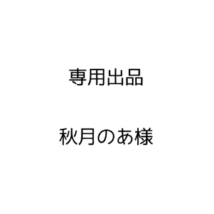 秋月のあ様専用ページ