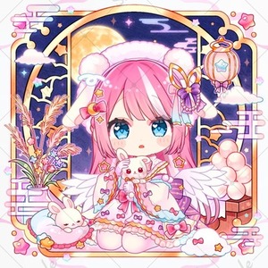 お月見量産イラスト