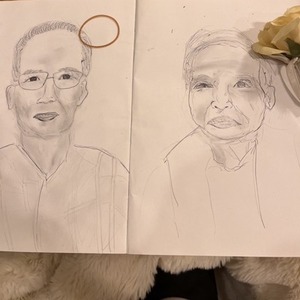 似顔絵 鉛筆 デッサン