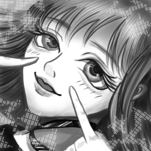 白黒可愛いアイコン