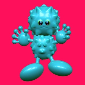 ポップなソフビ風3dモンスターのアイコン制作します
