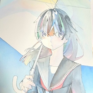 世界で1枚だけの水彩イラスト！