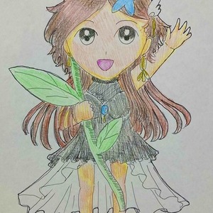 オーダーミニキャラ色鉛筆