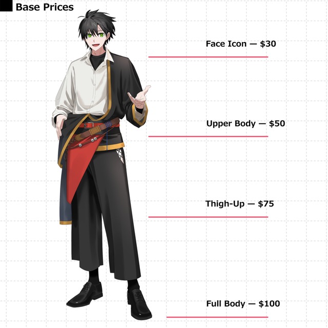 Character Illustration Commissionsの商品画像2枚目