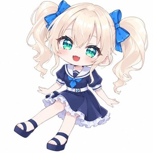 SDイラスト（ミニキャラ）のアイコン描きます