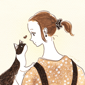 インク１色でかわいくお描きします0v0  大人かわいいアイコン用イラスト
