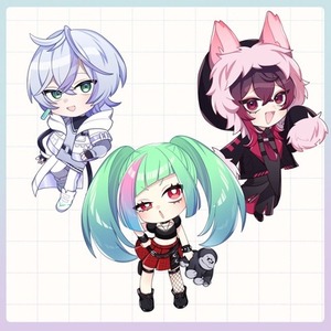 【最短1週間♪】デフォルメのミニキャライラスト制作♡
