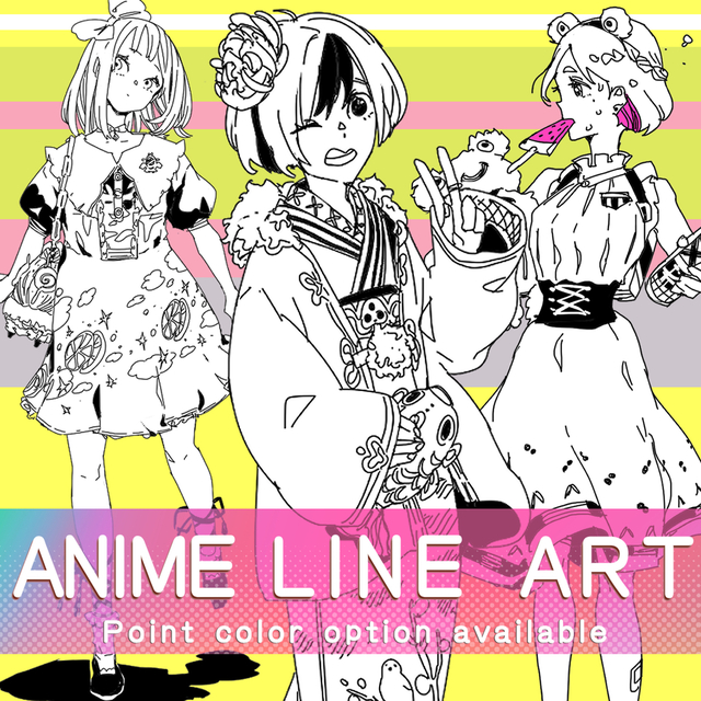 Anime line artの商品画像