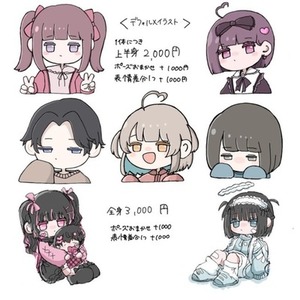 デフォルメイラストを制作します！(商用利用〇)