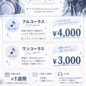 MIX・マスタリングします