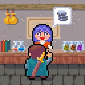 レトロゲームのようなドット絵を作成します