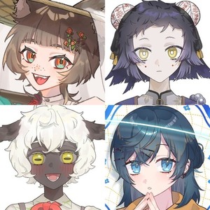 顔アップイラスト