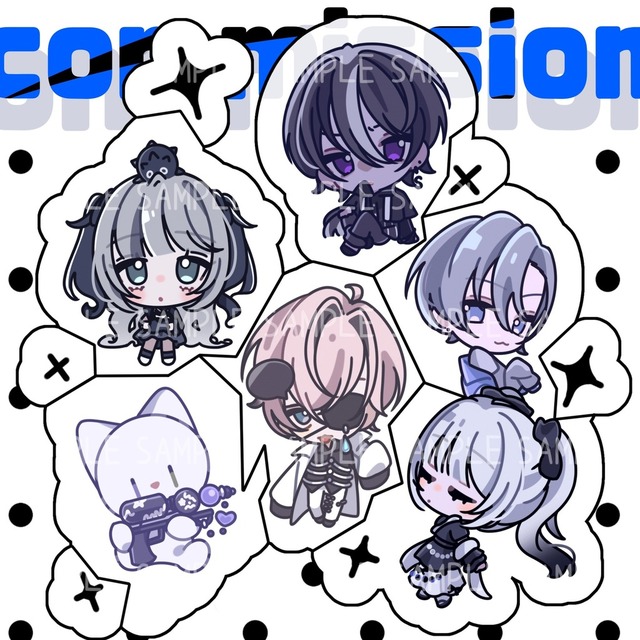 2等身ミニキャライラスト制作