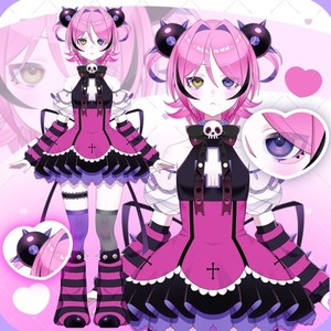 Live2D用パーツ分けイラスト製作