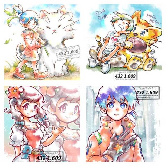 水彩風イラストお描きします☆配信者様、オリキャラなど