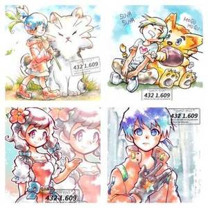 水彩風イラストお描きします☆配信者様、オリキャラなど