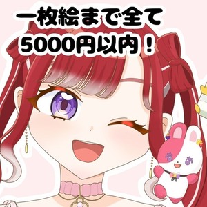 全て5000円以内で制作可能⭕️可愛いイラスト作成します。