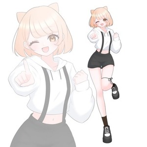 VTuber・配信・TRPG向け！全身立ち絵イラスト描きます