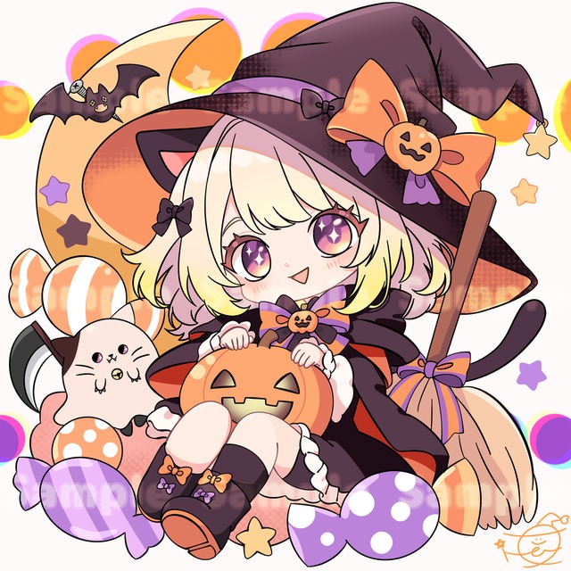 Halloween Chibi Character Illustrationの商品画像2枚目