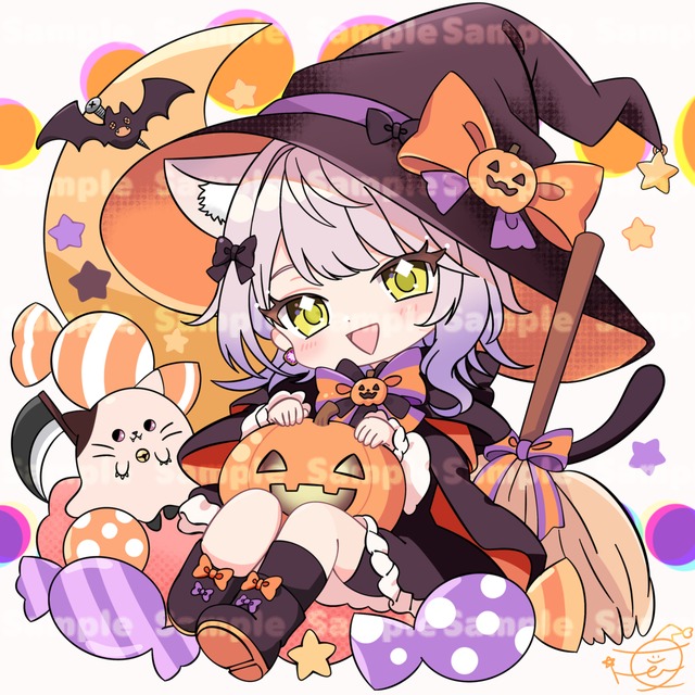 Halloween Chibi Character Illustrationの商品画像4枚目
