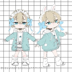 【動画・グッズに！】アクキーや立ち絵に使える可愛いミニキャラ全身イラスト描きます